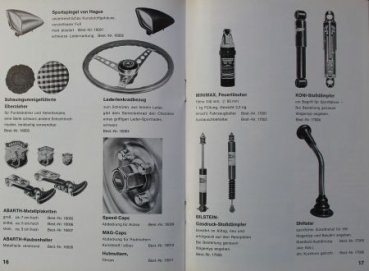 Abarth Modelprogram 1969 "Rallye Bitter" Carbrochure (7724)
